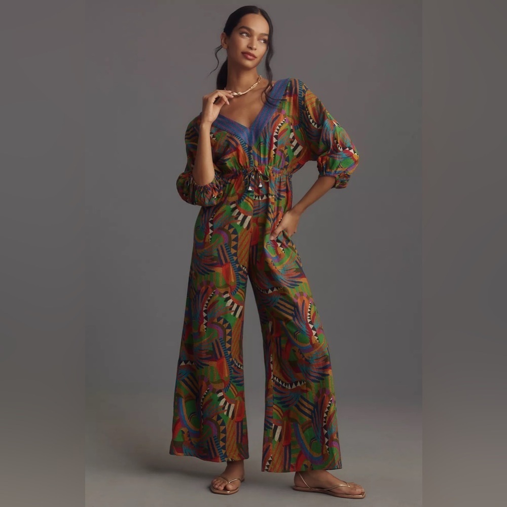 NWT Farm Rio Wide-Leg Jumpsuit